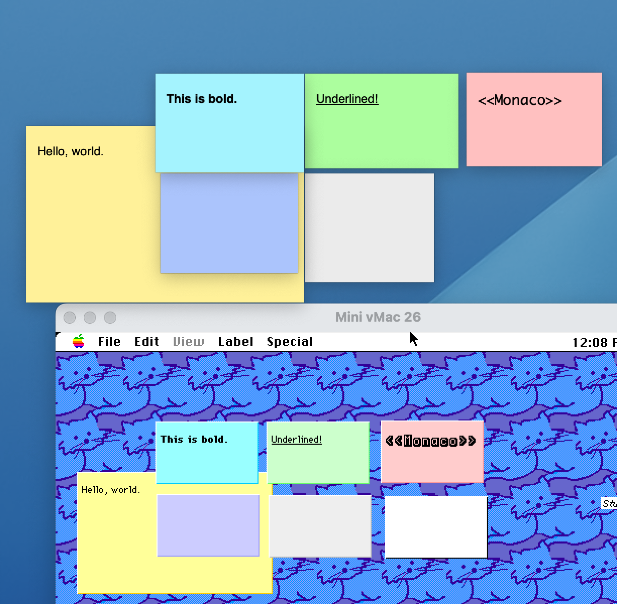 A collection of notes of different colours.